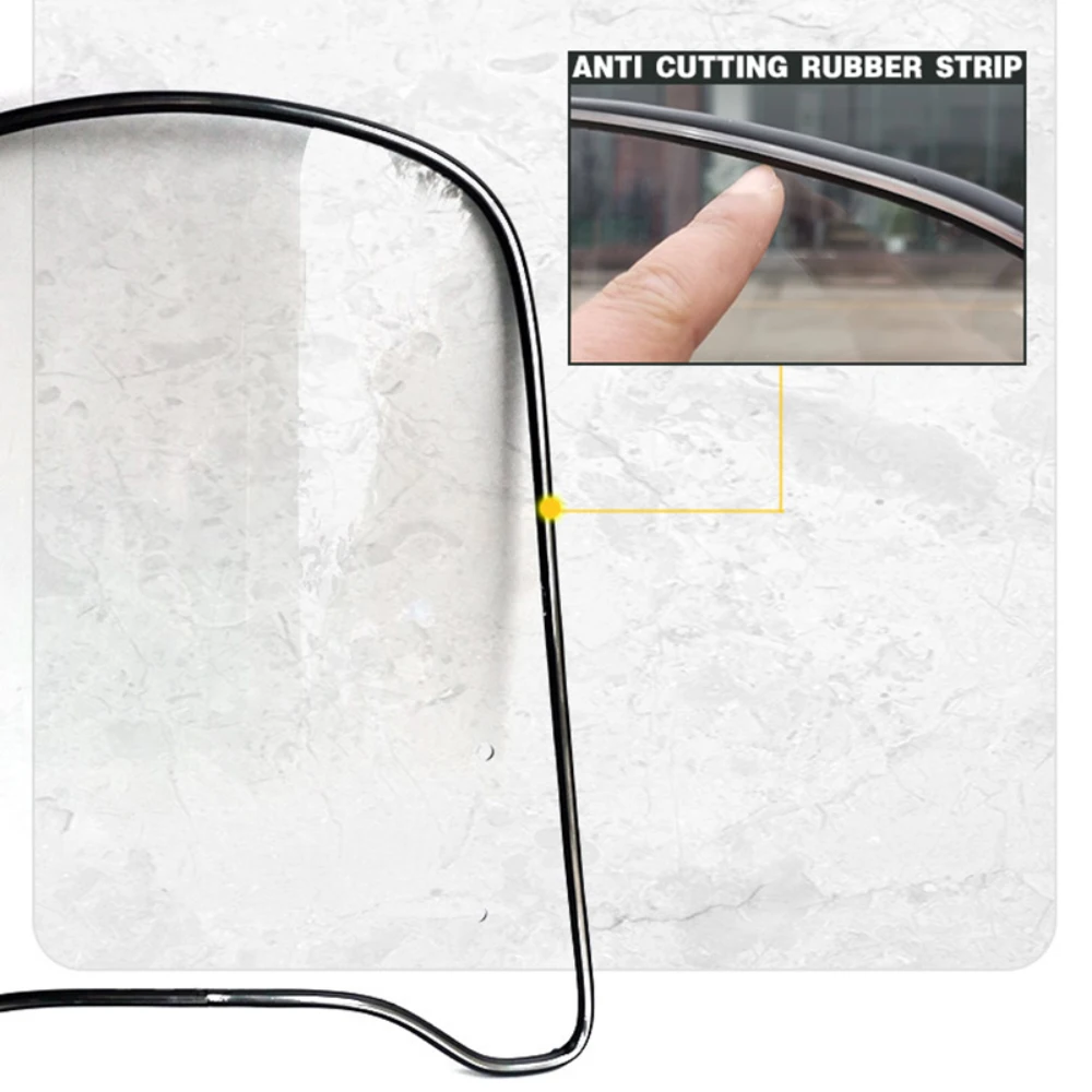Universal Motorcycle PC Transparent Windscreen Widened Edge Guard Windscreen Impact Protection Plate Motorcycle Accessories
