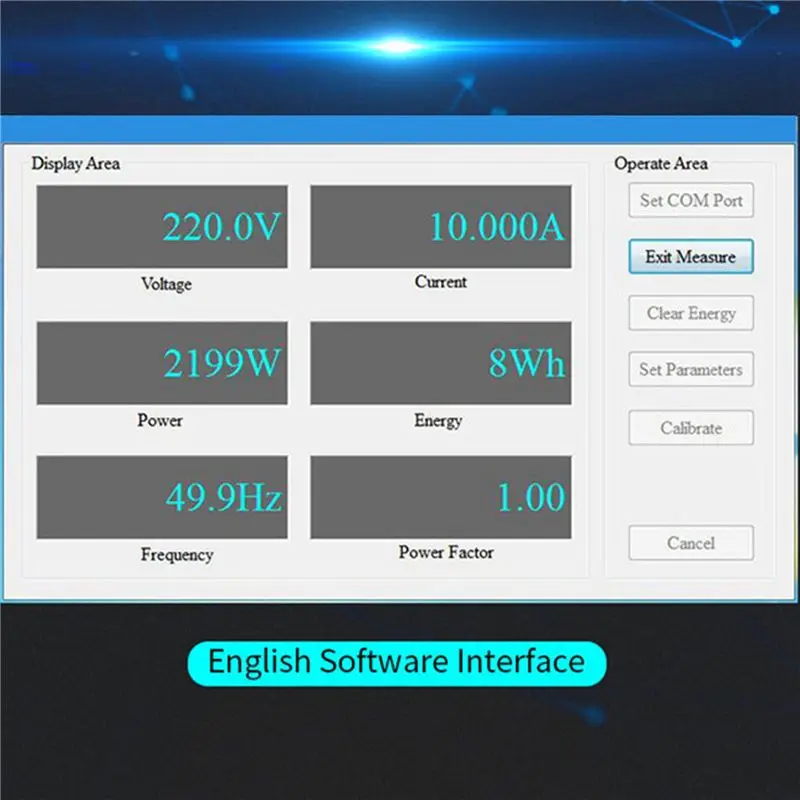 A01F-2X 100A PZEM 004T Version Wattmeter+Open CT Kwh Meter Volt Amp Current Test Module For Arduino TTL COM2/COM3/COM4