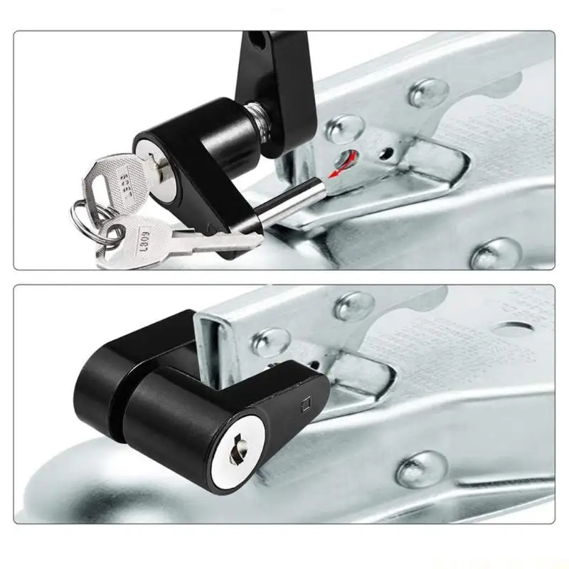 J0MA 2 Units Small Trailer Safety Locks For RVs Campers And Towing Vehicles Constructed From hard Corrosion Resistant Metal