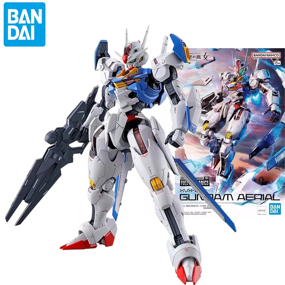 

Bandai Original 1/100 FULL MECHANICS FM The Witch from Mercury AERIAL GUNDAM Anime Action Figure Assembly Model Kit Toy Gifts