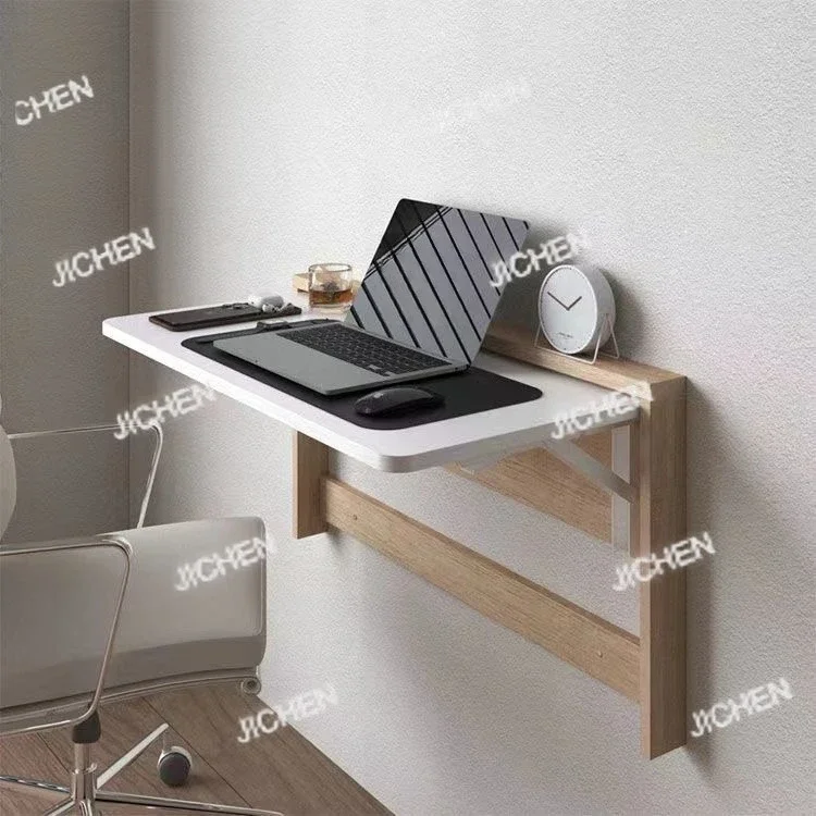 

Невидимый настенный складной стол, компьютерный стол из цельного дерева, многофункциональный письменный стол для маленькой квартиры, настенный стол