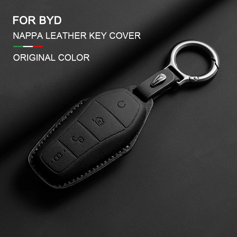 

For BYD Han Ev Tang Dm Qin PLUS Song Pro MAX Yuan Dolphin E2 Car Key Cover Case Holder Key Protector Shell Keychain Accessories