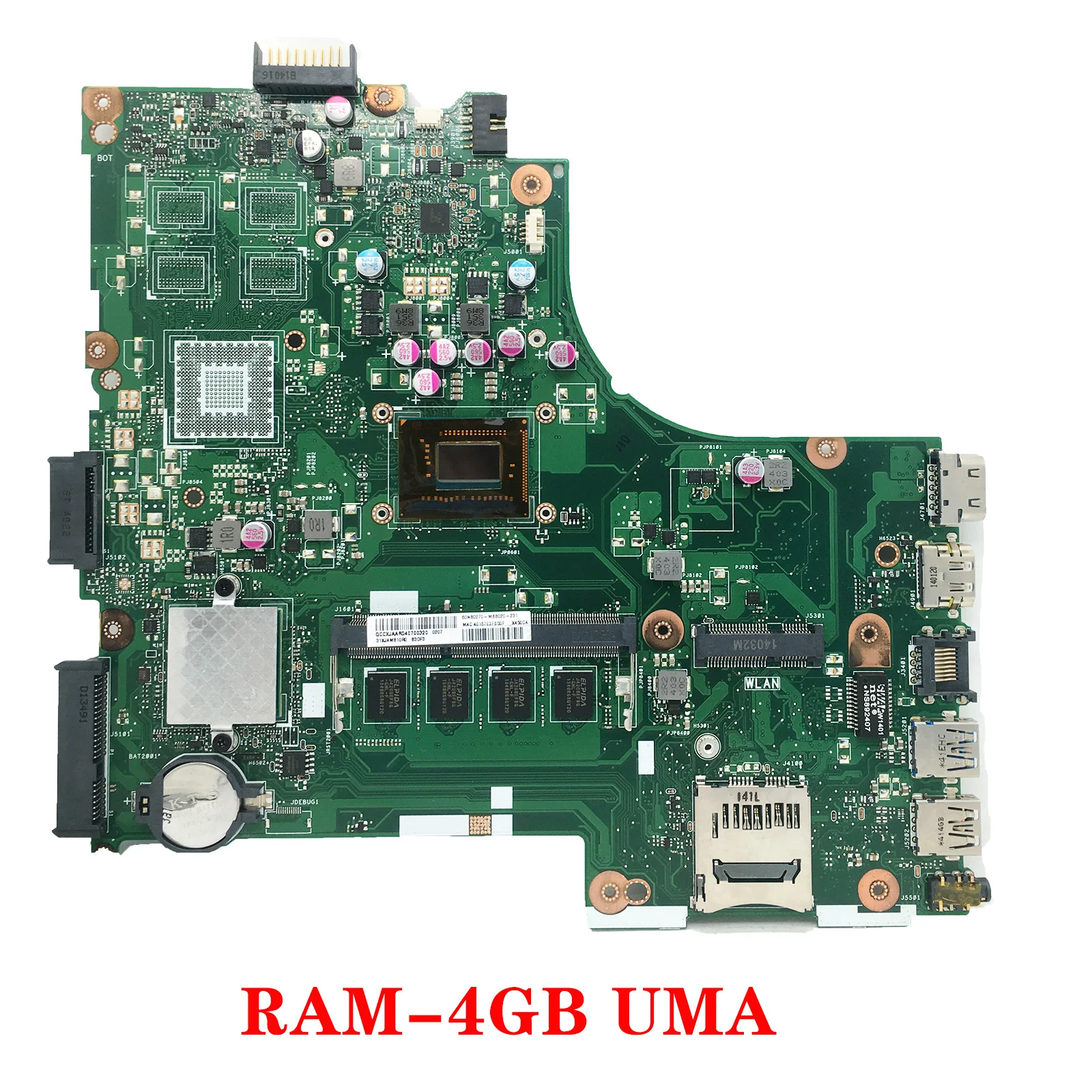 KEFU Mainboard X450CC X450C X450CA A450C K450C F450C Y481C W40C R409C Laptop Motherboard 1007U/2117U I3 I5 I7 3th 0GB/2GB/4GB