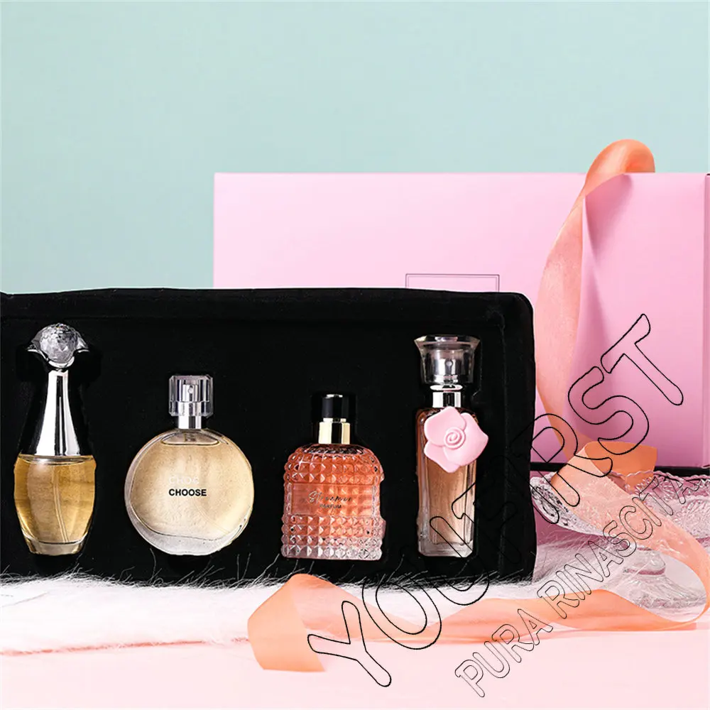 Brand Gift Box 4Pcs Set Perfume Women Parfum Femme 100ml Fresh Natural Floral Scent Spray Feminino Perfumes De Mujer Originales