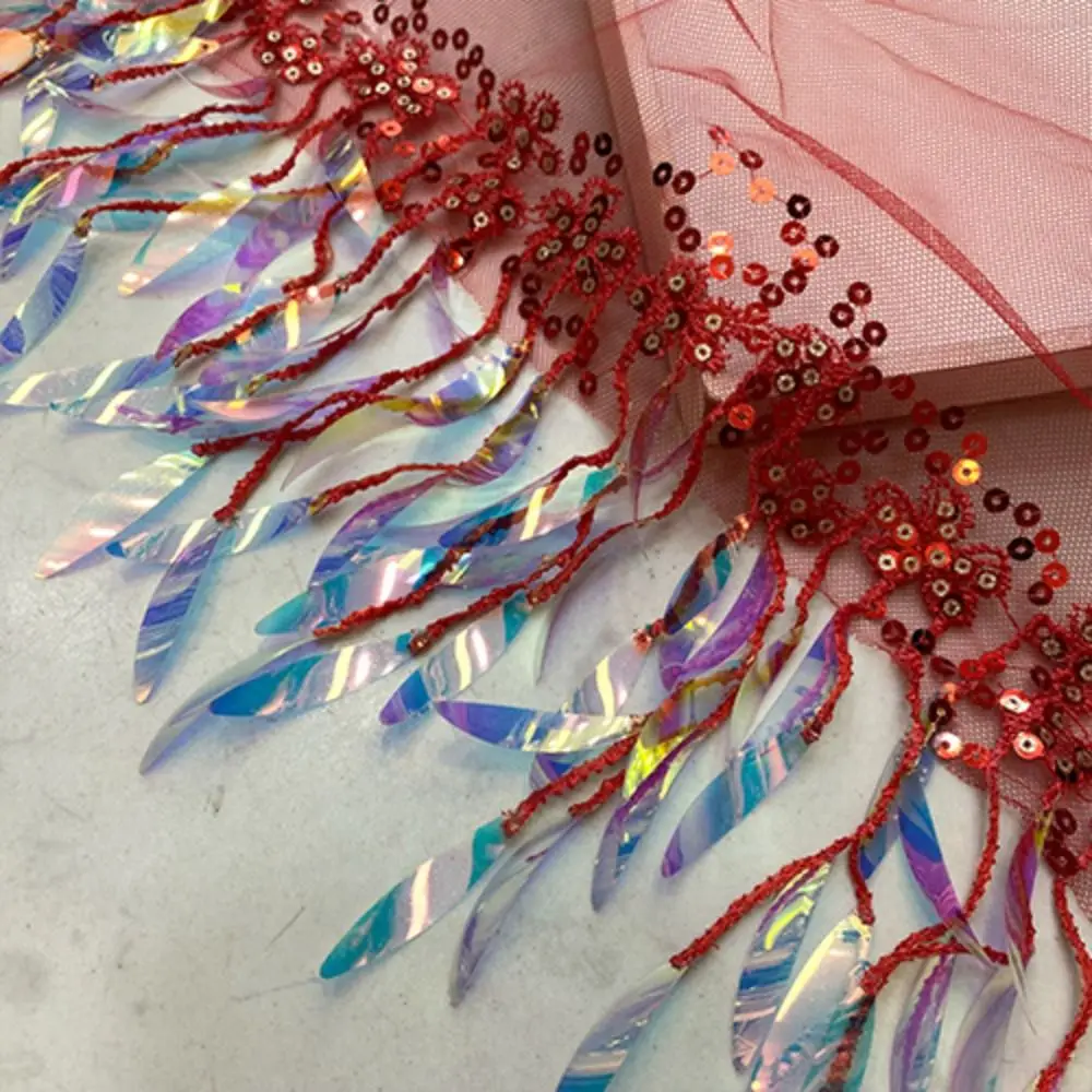 قابل للتعديل الجاز الرقص وشاح شرابات قميص موسع الهيب هوب وشاح الشارع الشهير الثلاثي وشاح الترتر زنار أداء الرقص #3