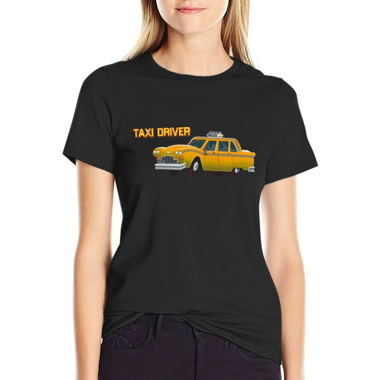 Taxi Driver T-Shirt Blouse vintage customs T-shirts for Women