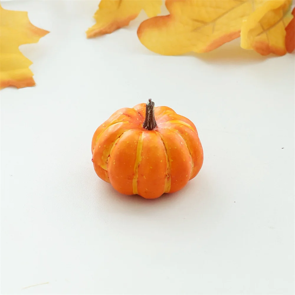 1 Pieces Mini Artificial Pumpkin Fake Simulation Vegetabl Happy Halloween Decoration For Home Halloween Props DIY Crafts