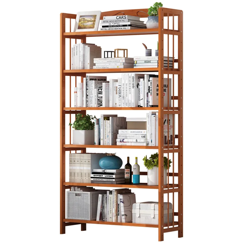 

Simple bookshelf storage floor to ceiling simple household living room storage