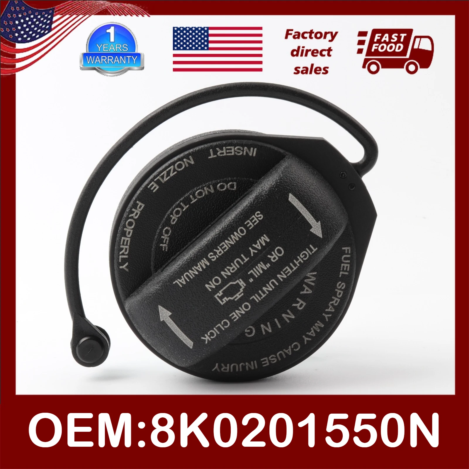 

Новая автомобильная крышка бензобака 8K0-201-550-N, совместимая с Audi A4 A5 A8 Allroad Q5 RS5 S4 S5 S8 SQ5 2008-2018