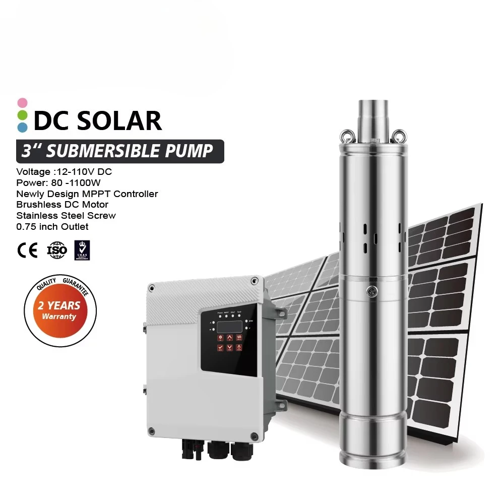 

Настраиваемый винтовой насос для хорошо, гарантия 2 года, центробежный солнечный водяной насос постоянного тока I 0,5 постоянного тока с солнечным контроллером MPPT OEM