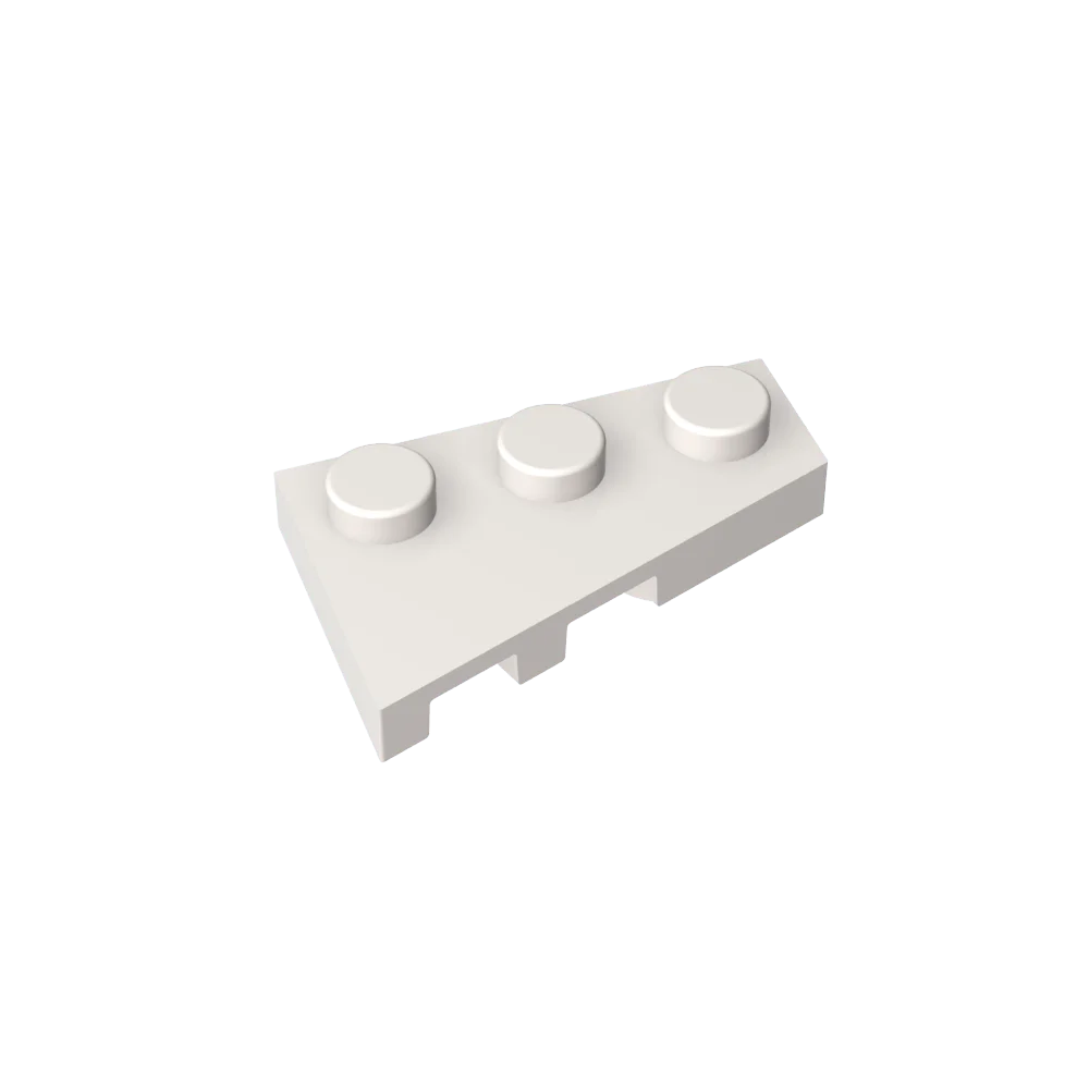 Gobricks GDS-547 Wigplaat 3x2 Rechts compatibel met lego 43722 kinderen DIY Educatieve Bouwstenen Technische