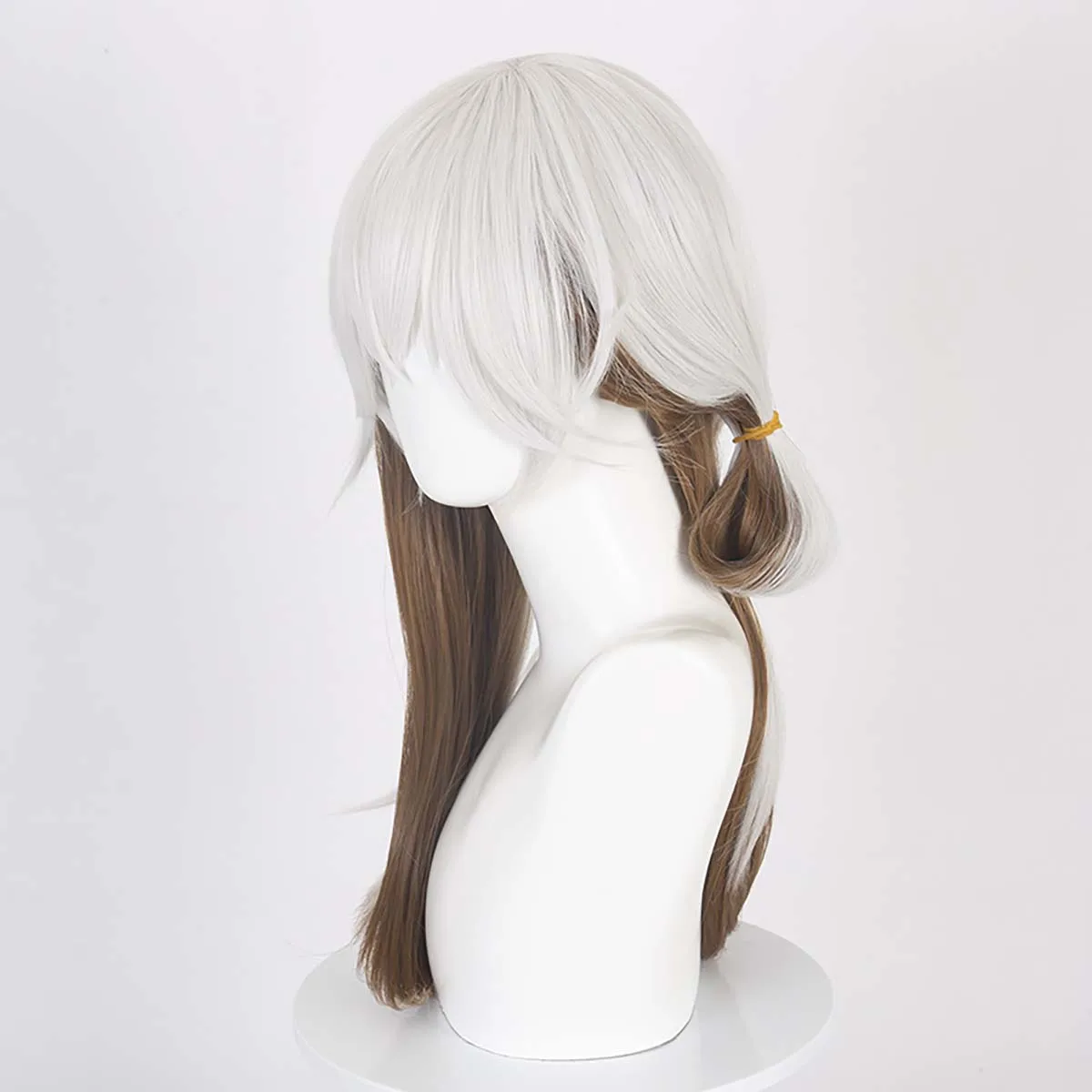 Men Game Reverse:1999 Cosplay Medicine Pocket  Silver White Brown Wig
