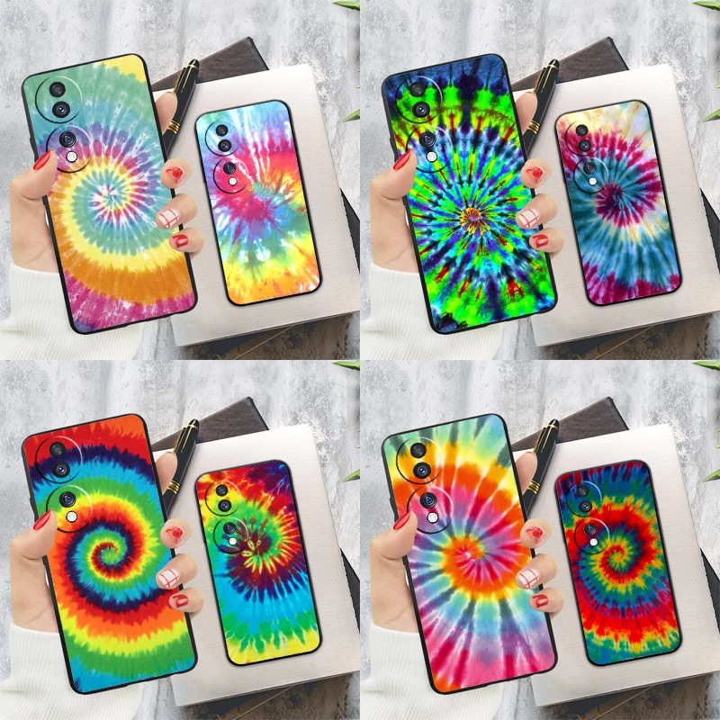 Trippy Tie Dye Hippie Art Case For Honor 200 Pro X9c X9a X8a X7a X6a X7 X8 X9 X8b X9b 50 70 90 Magic 6 5 Lite Cover