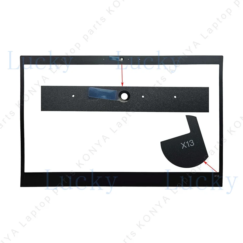 Z+  New For Thinkpad X13 Gen 1 X390 X395 Laptop LCD Front Bezel Cover Frame Sticker