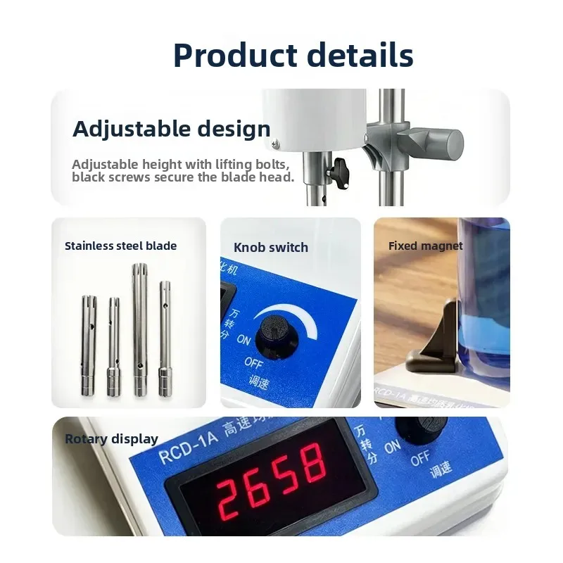 FSH-2A Adjustable High Speed Emulsifier Homogenizer Laboratory Small Digital Display Mixer