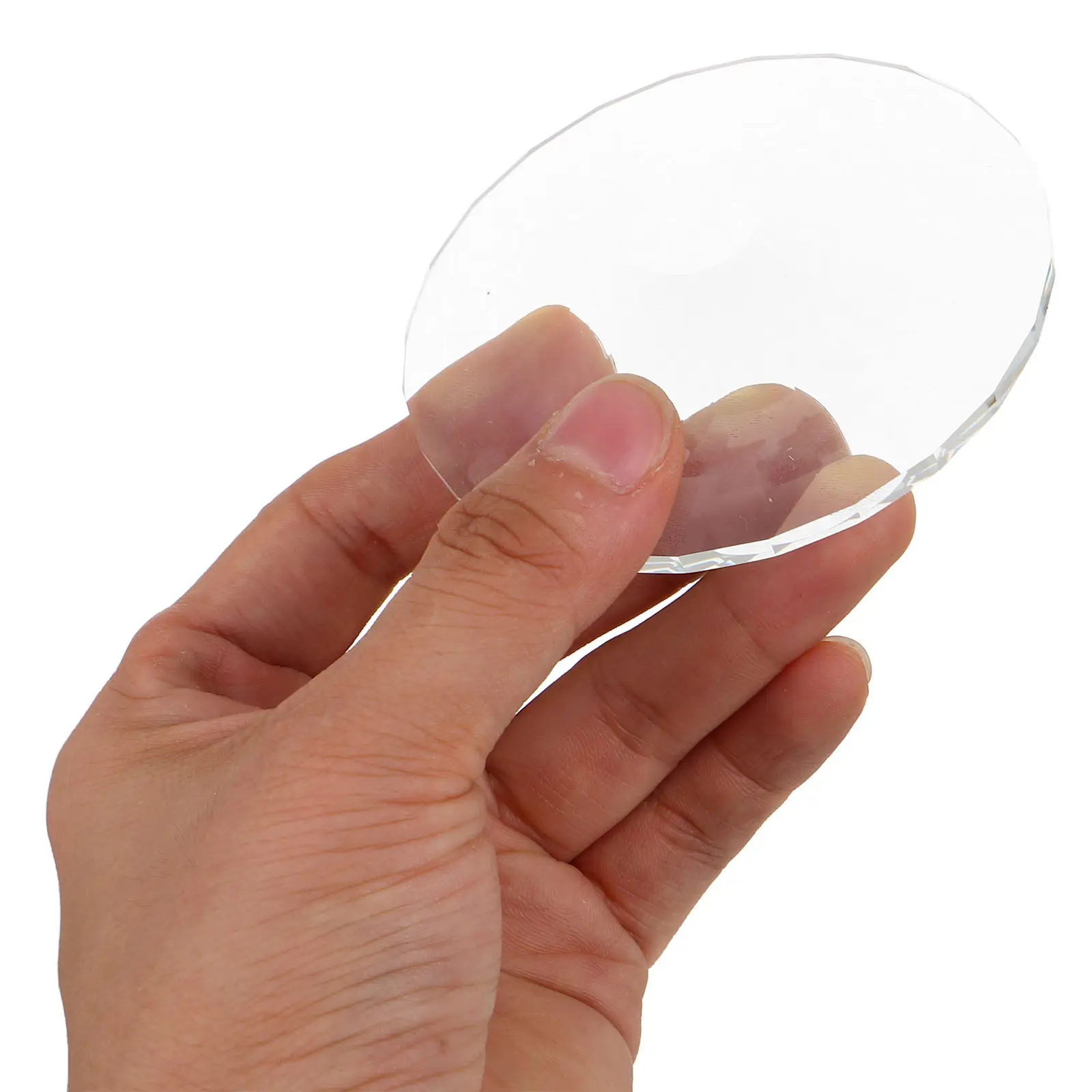 

4Pcs Crystal Wine Glass Base: Elegant Round Glass Stem Base Replacement Foot Pieces for Stability and Sophisticated Dinner