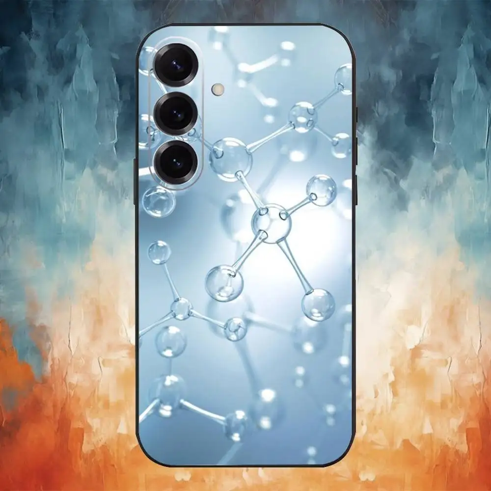 Funda de teléfono Biology D-N-A Science para Samsung GalaxyA13,21s,22,31,32,52,53,71,72,73, funda negra suave