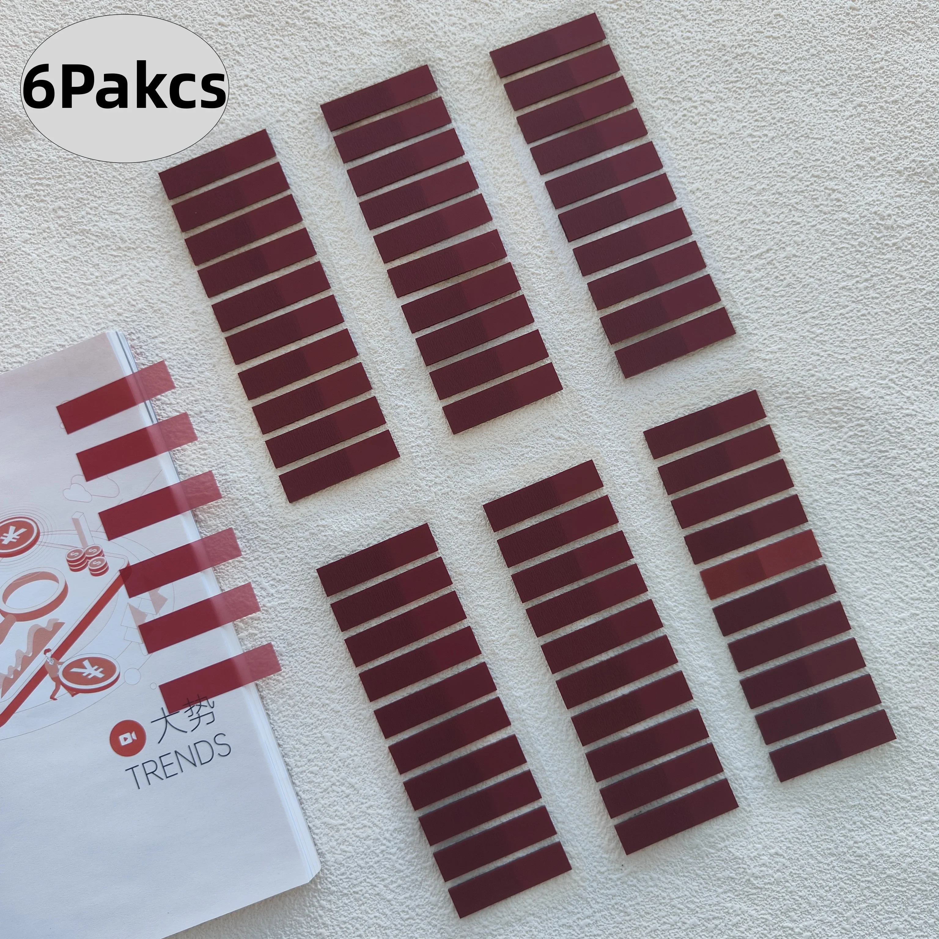 1200 Sheets Transparent Sticky Notebook PET Memo for Student Office Stationery Simple Tear Memo Pads Note Book Notepad