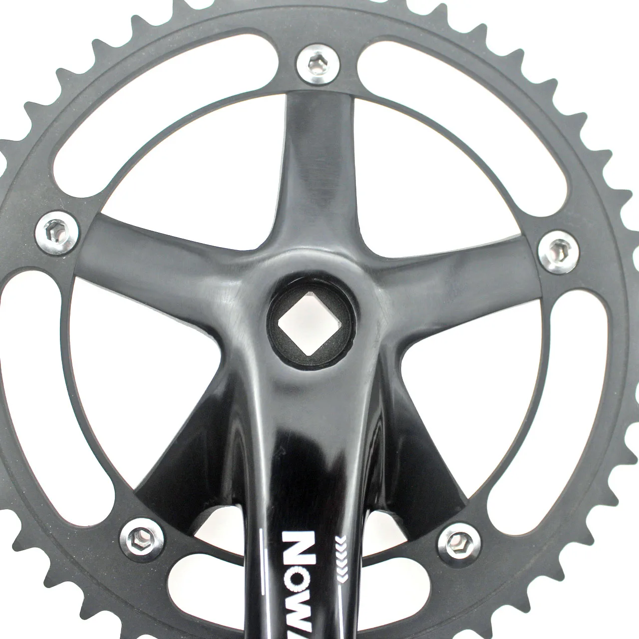 NowAct Fixed Gear Crank 48T 170mm BCD144mm Alumniun Alloy Crankset Single Speed Fix Gear Bicycle TRACK BIKE Chainwheel