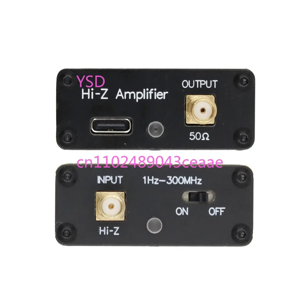 

High-Impedance Amplifier for SDR Walkie-Talkie ( HackRF One, Donut Antenna)