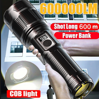 Most Powerful LED Flashlight Rechargeable Type-c Flashlight Long Range Tactical Torch Light For Fishing Hunting