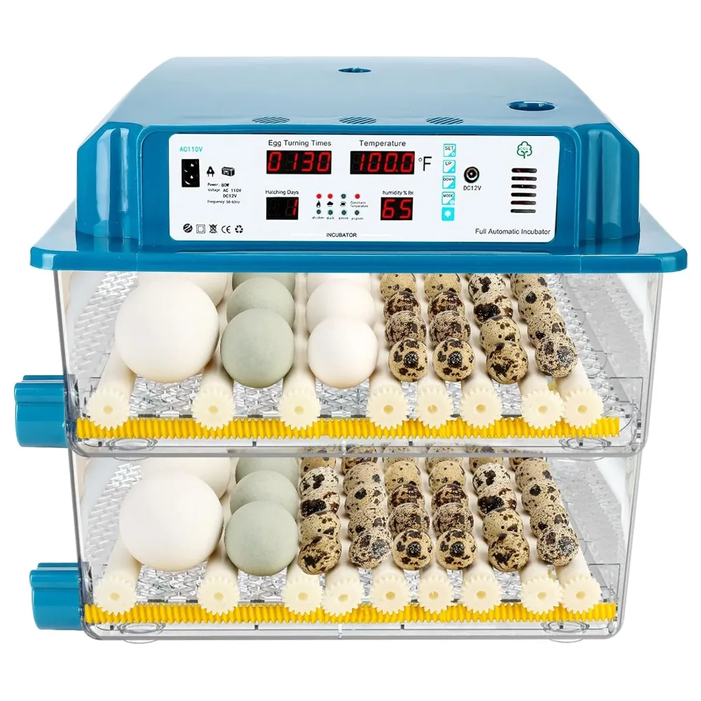 

Automatic Temperature and Humidity Controlled Incubators for Hatching Chicken and Quail Eggs on Farms