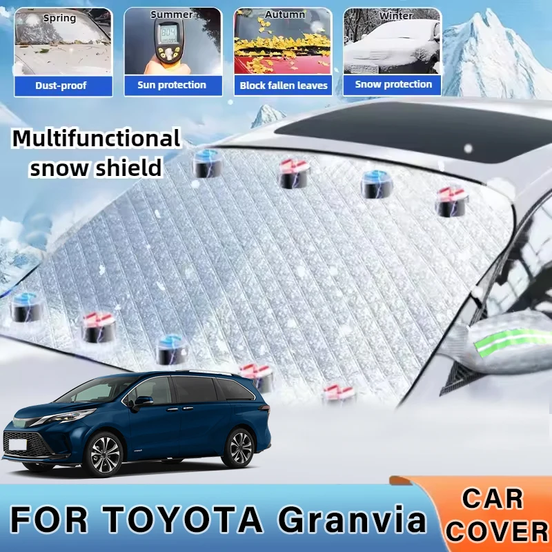 

Thickened Car Now Sunshade Windshield Cover With 5/9 Magnets UV Protection Anti Snowboard Sunlight For TOYOTA Granvia
