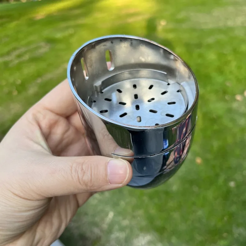 البيضاوي الشيشة مجموعة صحون كوب شكل سبائك الألومنيوم الشيشة الحرارة حارس Magement نظام حامل الفحم مع كليب