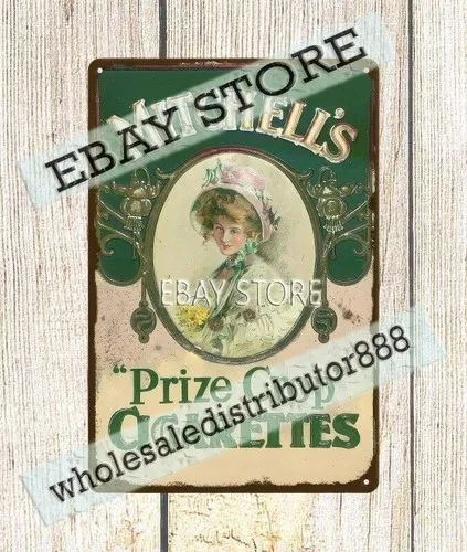MITCHELL;S PRIZE CROP CIGARETTES TOBACCO metal tin sign garden reproductions