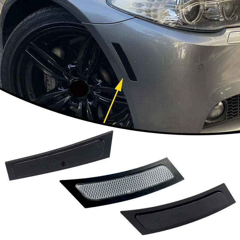 2 uds para 2011 2012 2013 2014 2015-2016 BMW F10 5-SERIES luz de posición lateral lente transparente ahumada sin luz OEM # : 7342094