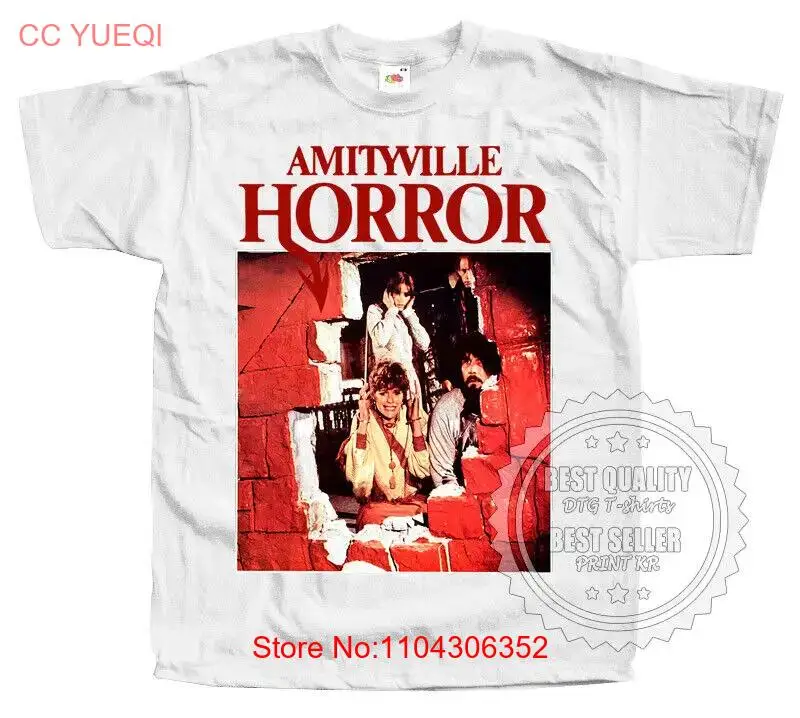 Amityville Horror V6 T SHIRT TEE Movie Poster WHITE all sizes S to 5XL long or short sleeves