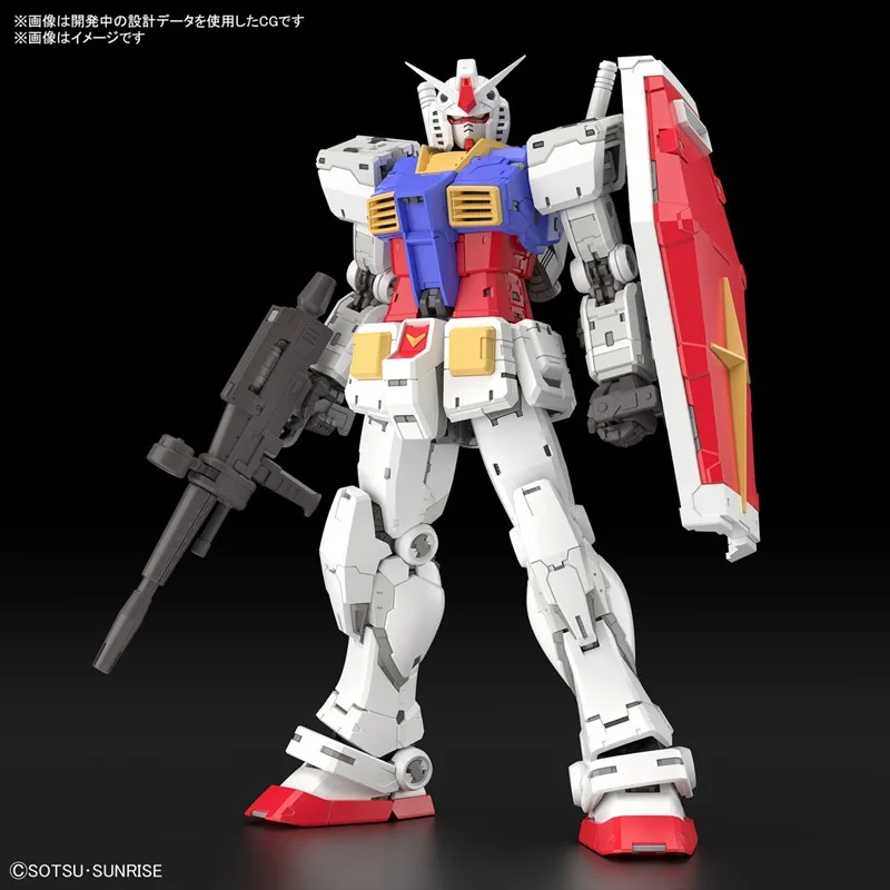 Latest Bandai 1/144 RG Genzu 2.0 RX-78-2 Top Player Amuro Gundam Assembly Model Collection Toys Festival Gifts Boys and Girls