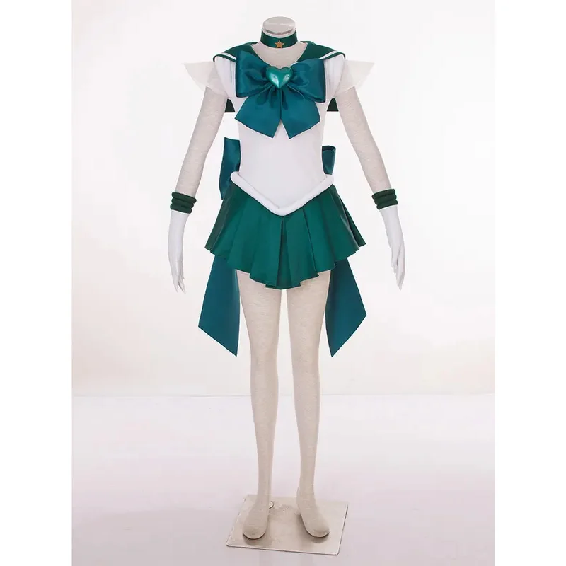 Anime Cosplay Sailor Stars Sailor Neptune Kaiou Michiru SuperS Suit Women's Dress Cosplay Costume Halloween