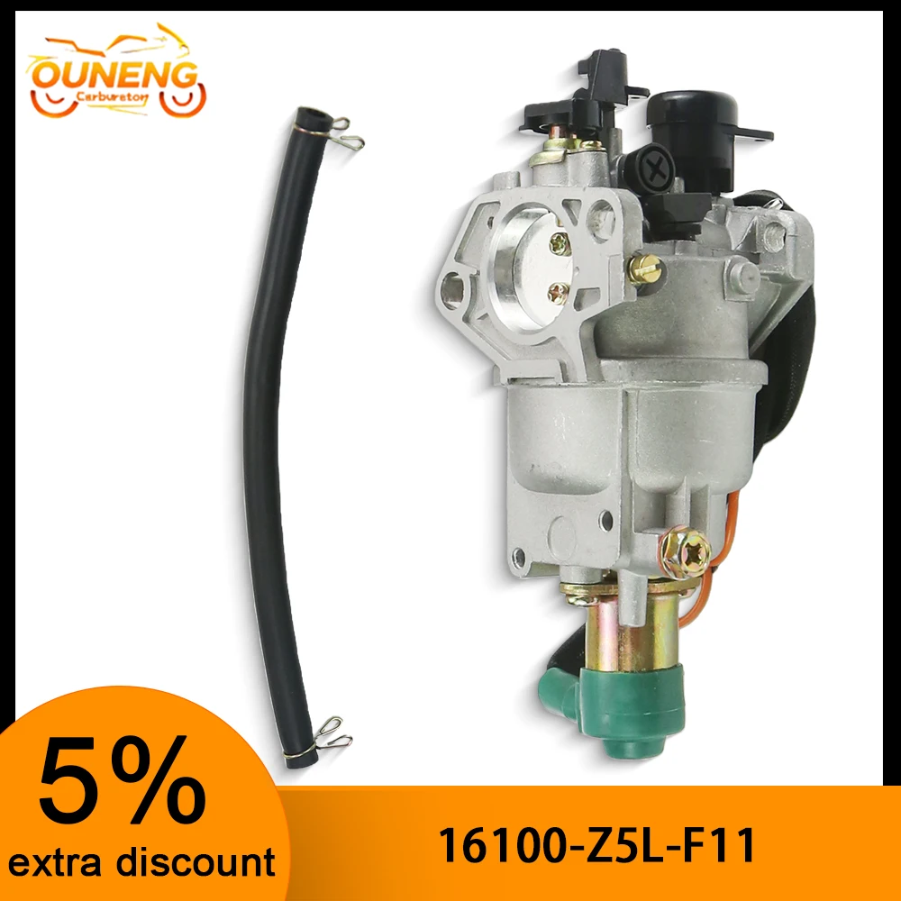 Carburetor For Honda GX340 GX390 188F 190F 389cc 401cc 13hp 14hp 15hp 16hp Engine Generator With Solenoid Manual Choke