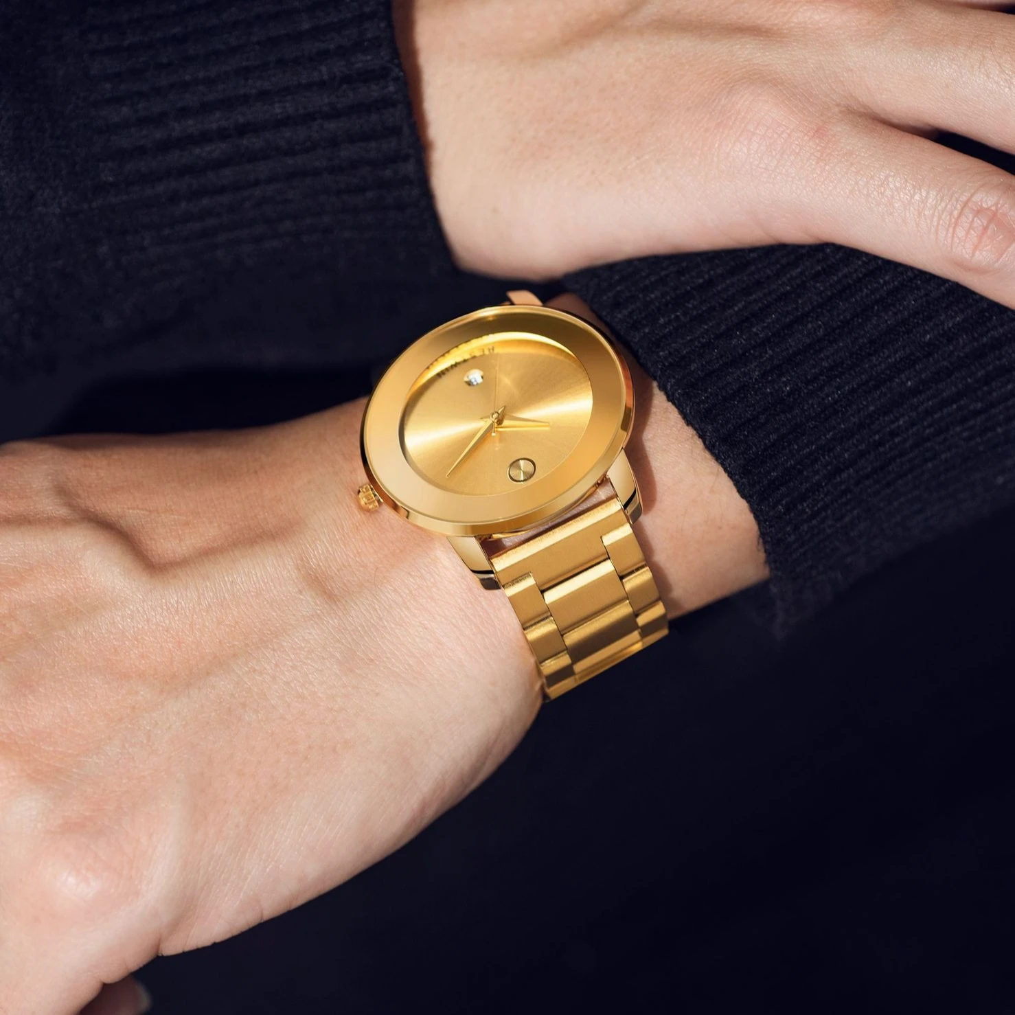 Gold Ultra Thin Men's Quartz Watch 3