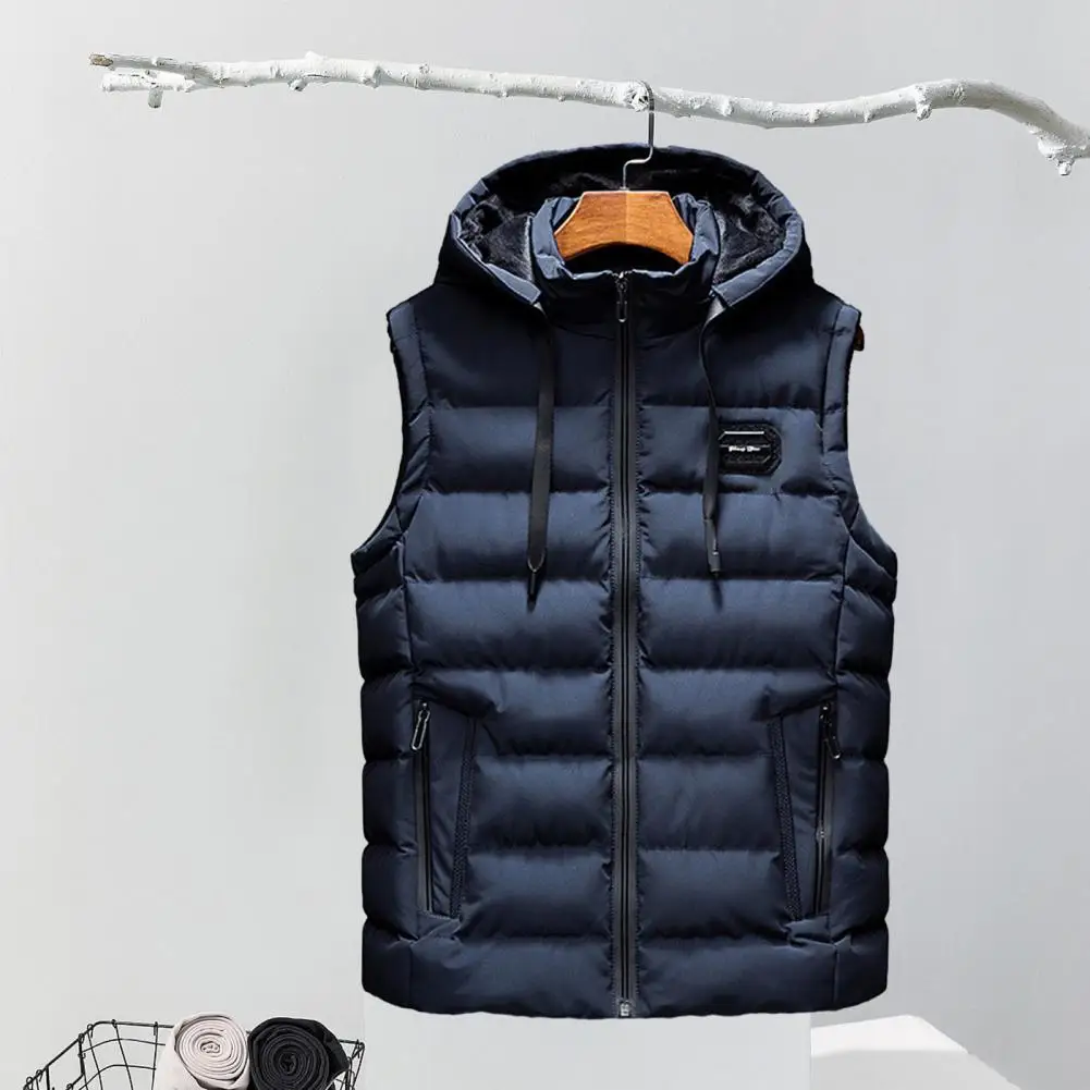 Mens Jacket Sleeveless Vest Winter Male Cotton Warm Vest Padded Coats Men Stand Collar Army Thicken Waistcoats Clothing 6XL