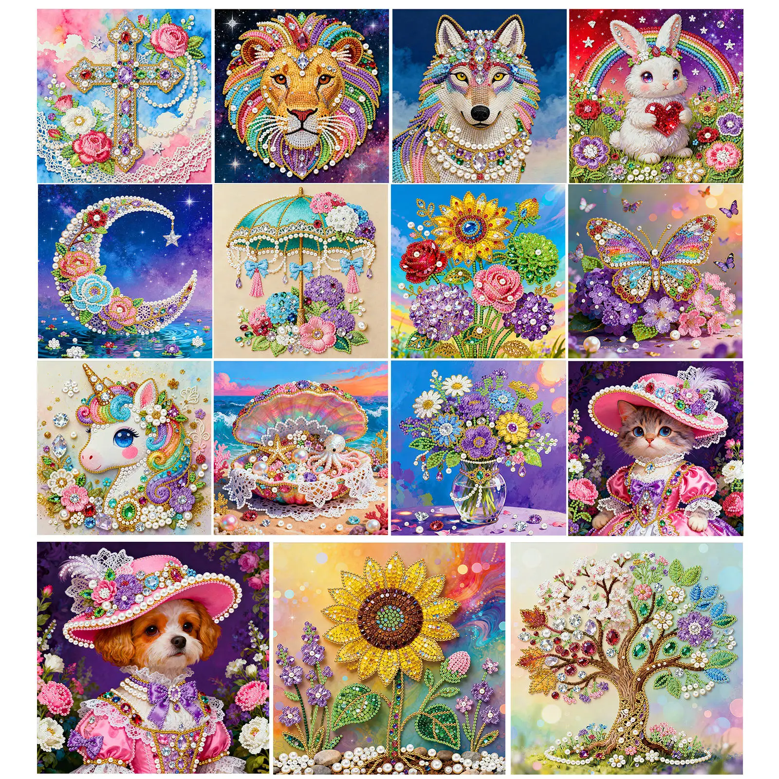 

DIY Pearl Diamond Dots Paintings Picture Arts Craft for Adults/Beginners Gift Home Decor Art Diamond Painting 25x25cm With Frame