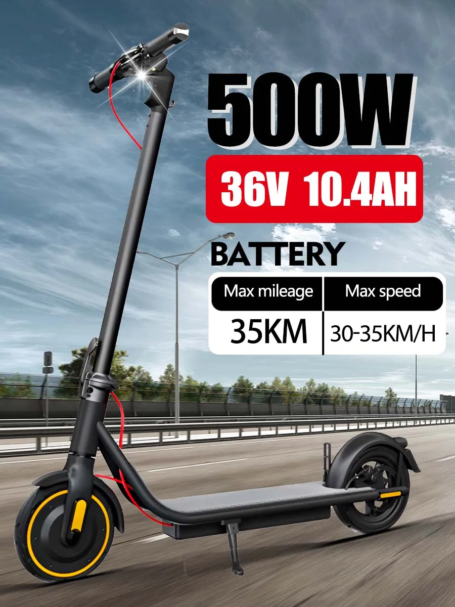 2024 new X8 pro 500w 36v smart electric scooter foldable connectable to mobile phone max speed 35km/h EU warehouse fast delivery