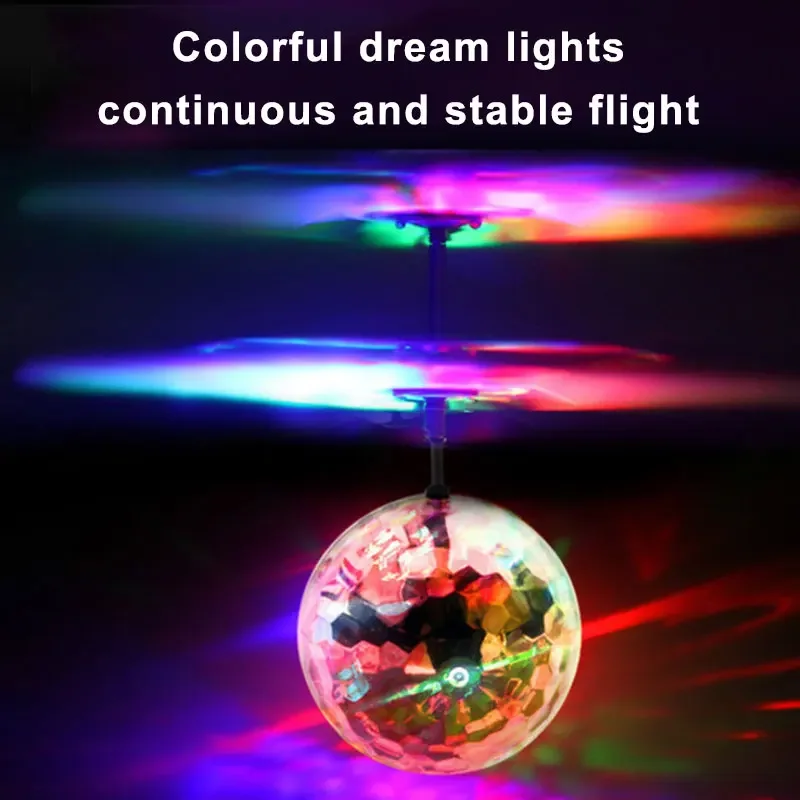 New Flying Ball Luminous Kid's Flight Balls Electronic Infrared Induction Aircraft Remote Control Toys LED Light Mini Helicopter