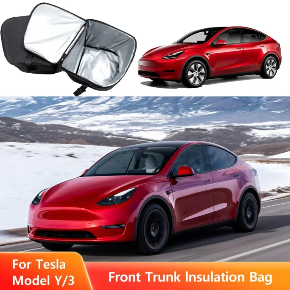 Front Trunk Cooler Storage Insulated Bag for Tesla Model Y 2017-2025 Model 3 2021-2025 Outdoor Insurance Storage Bag Accessories