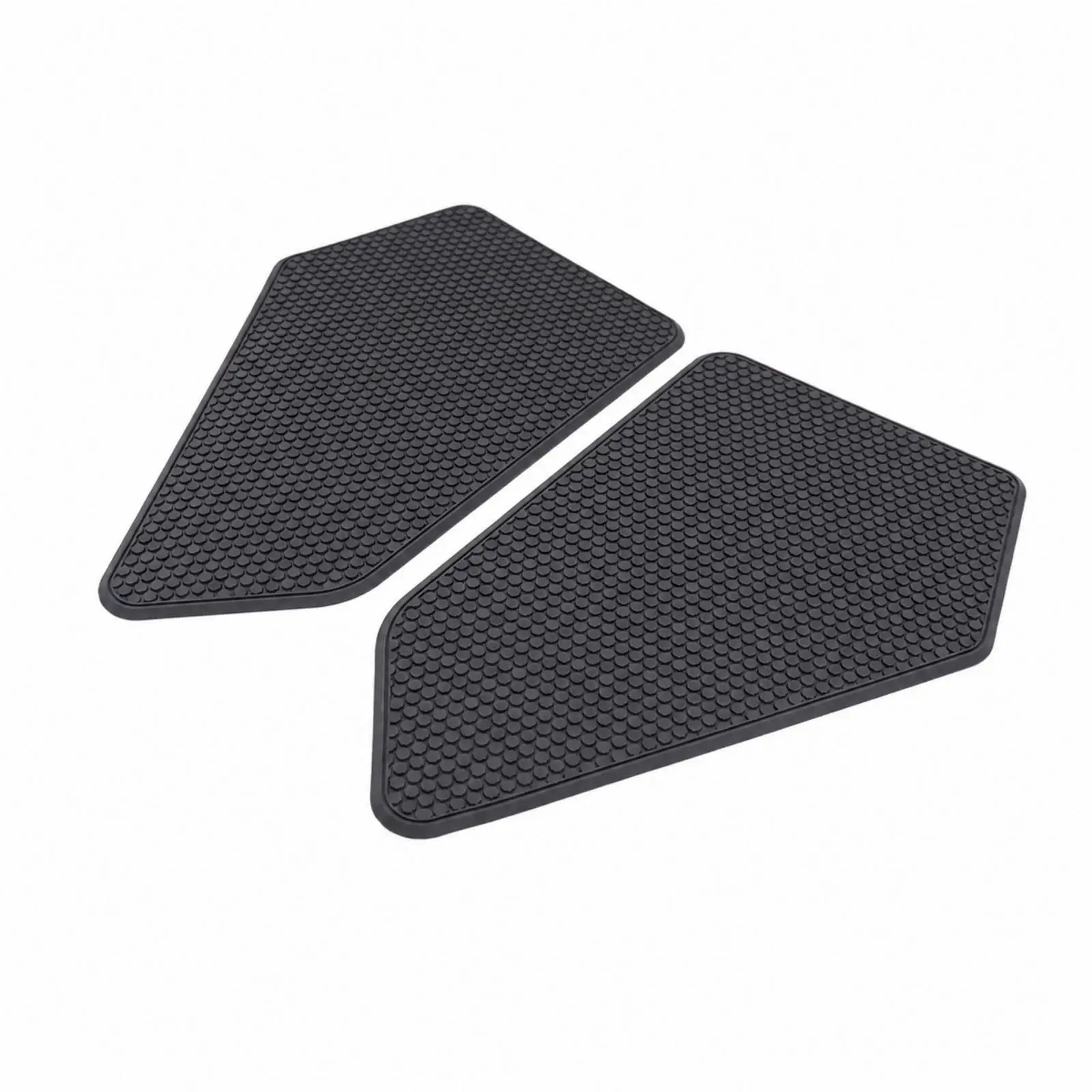2 Pieces Fuel Tank Side Pad Rubber Motorcycle Fuel Tank Knee Pad Non-Slip Textured for Adventure Riders, Touring, Commuting