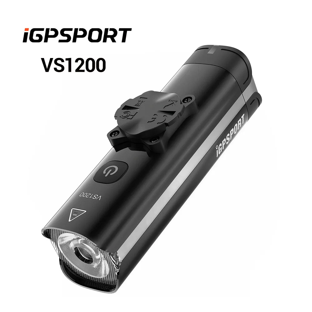 iGPSPORT VS1200 VS1800 Bike Front Light Smart MTB Road Bike Lamp Headlight Cycling Flashlight Lantern Bike Accessories