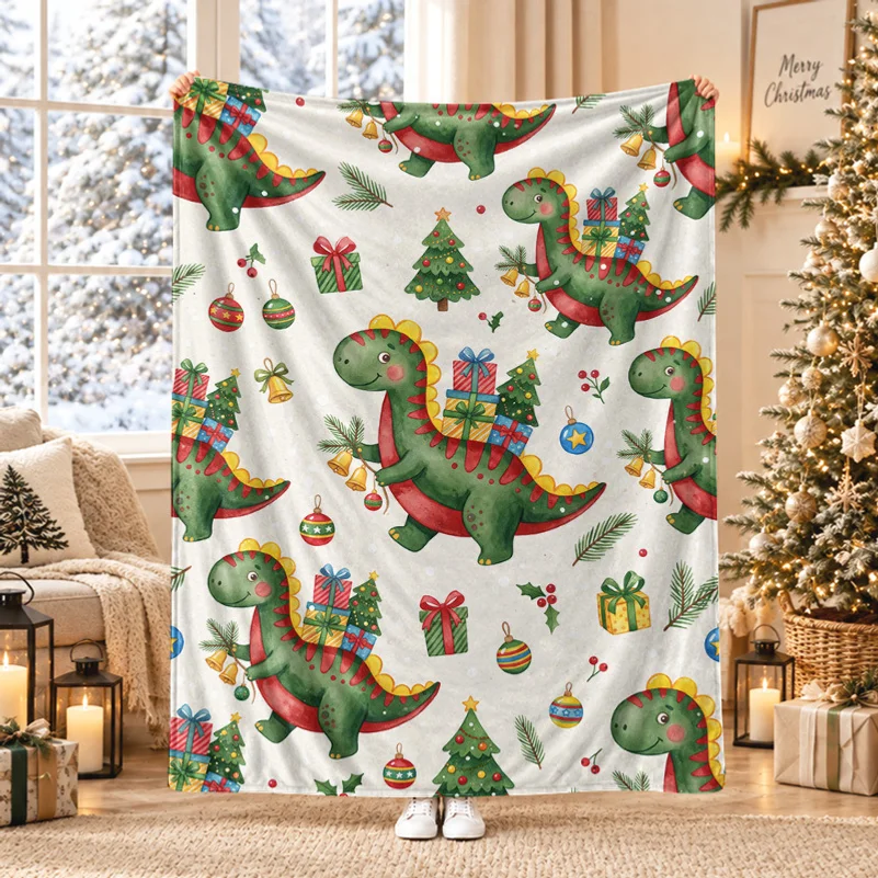 Christmas-themed decorative flannel blanket, sofa cover or a general-purpose blanket for all seasons