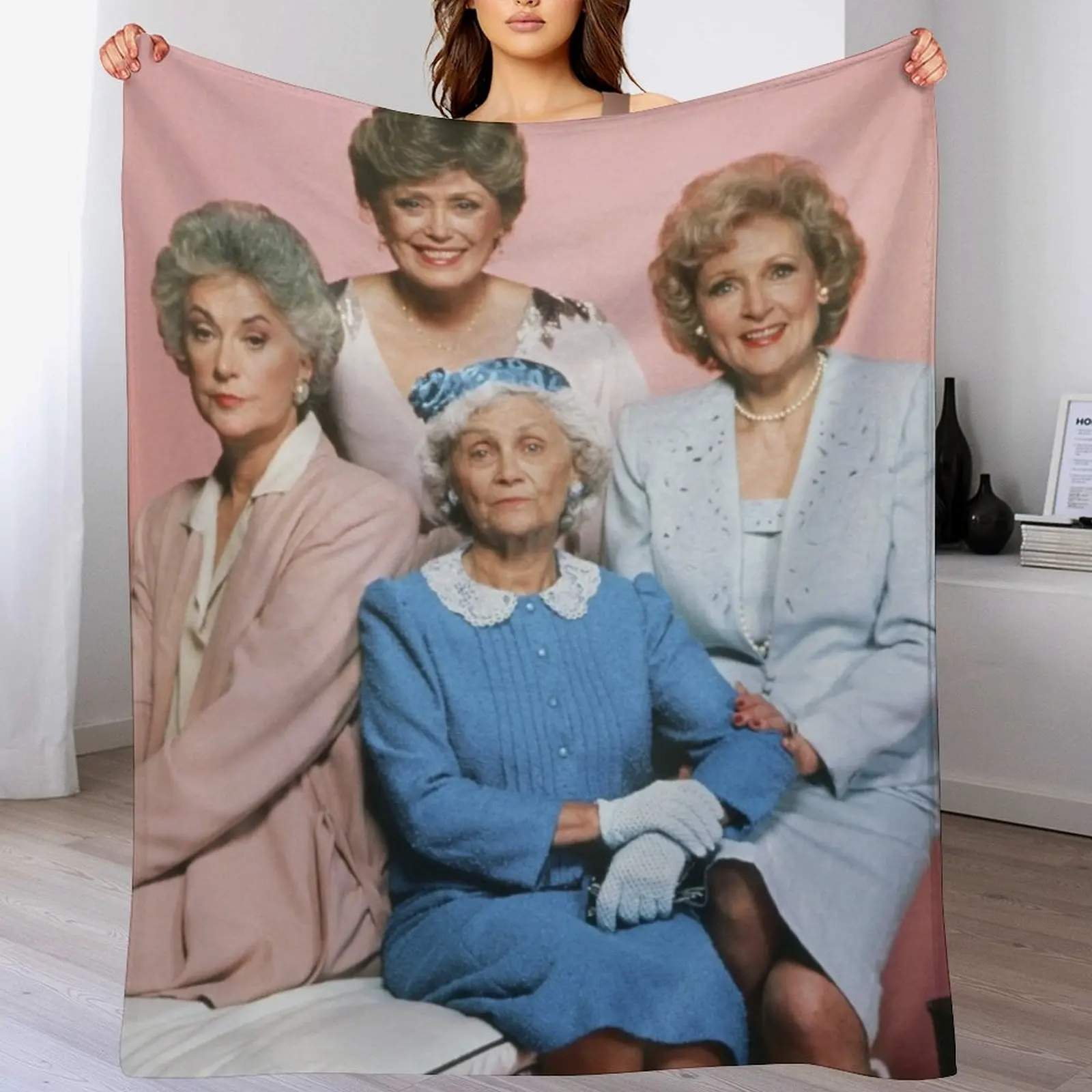 Golden Girls Stay Golden Throw Blanket Decorative Sofas Bed linens Warm Blankets