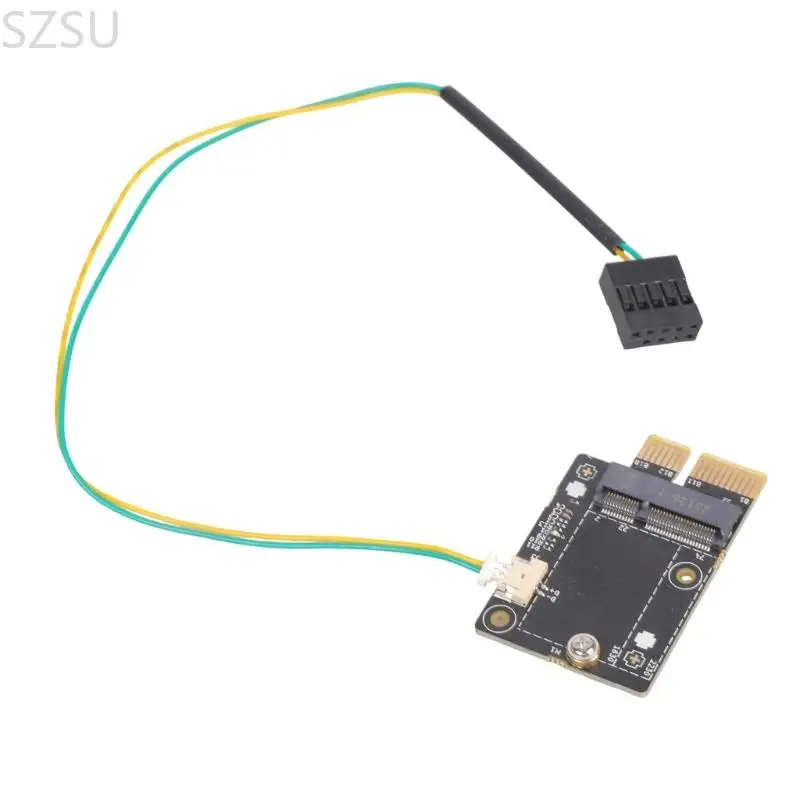 SZSU M.2 Wifi Card Adapter PCIE to M.2 Wireless Card Support 2230 Networking Card