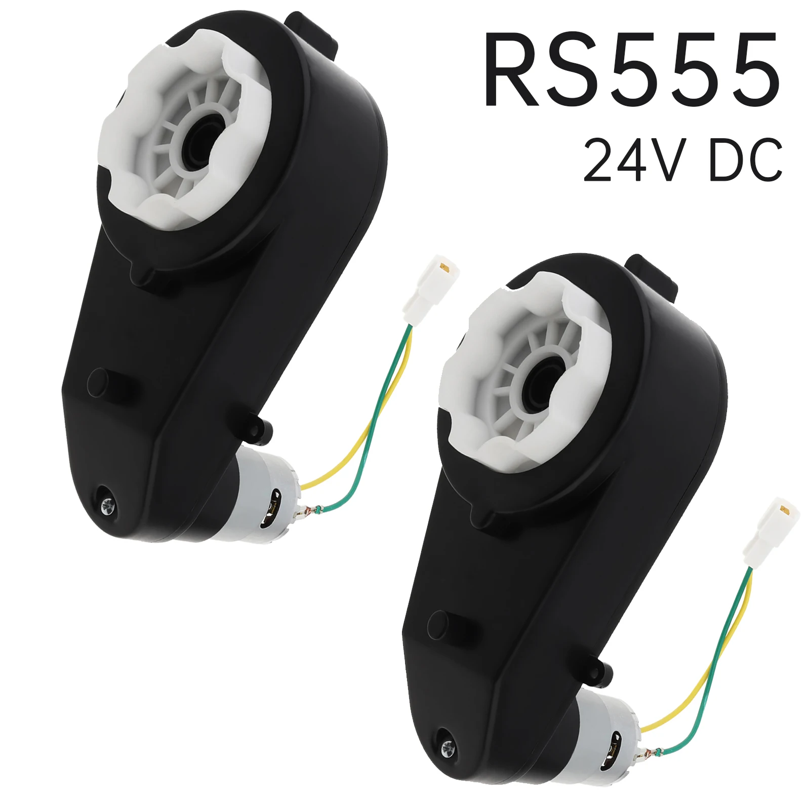 

2pcs RS555 Kids Ride On Toys Car Motors Gearbox 24V 18000-40000RPM Car Wheels Gearbox High Speed DC Motor for Remote Control Car