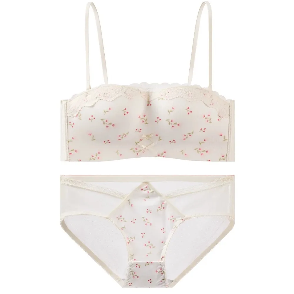 BANERDANNI Women Strapless Push Up Bra  Removable Straps Anti Slip Side Support Bust Lifting Seamless Tube Top Daily Underwear