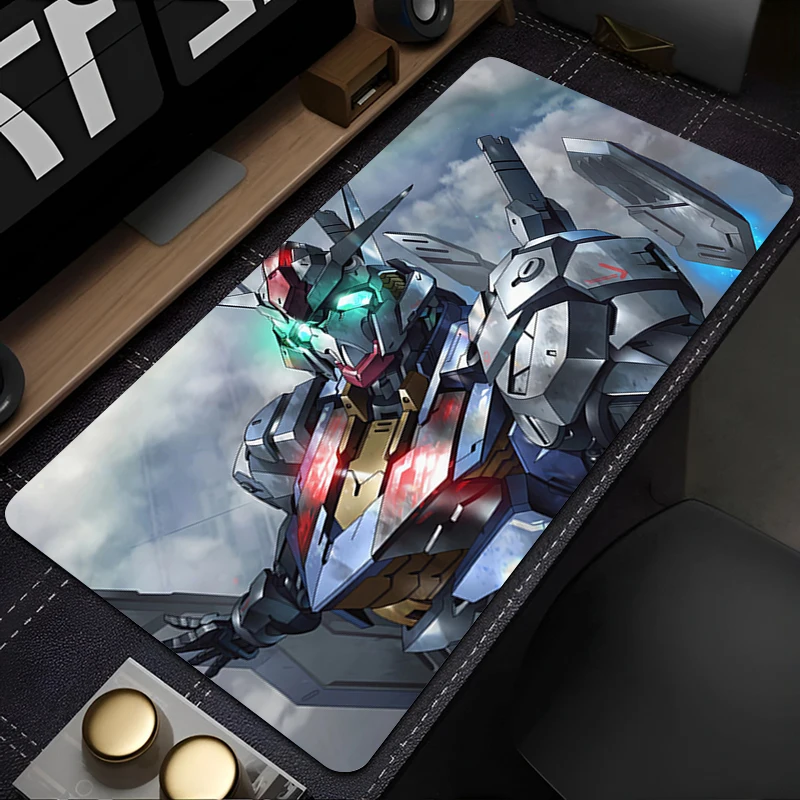 Mouse Pad Mechanical Warrior Gundam Aerial Computer Gamer PC Accessories Mousepad Non Slip Rubber Desk Mat Laptop Keyboard Pad