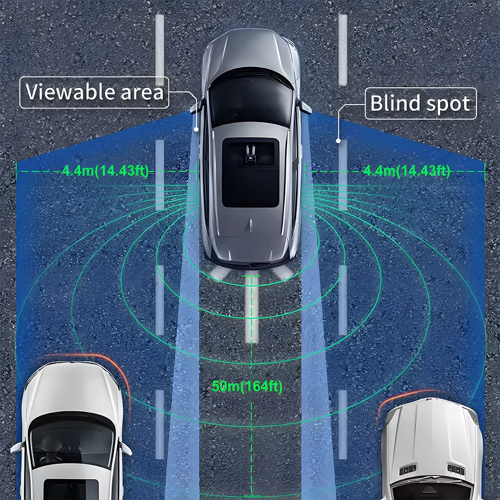 

Car BSD blind spot system is universal for all models Overtaking warning assistance Rear car warning reminder