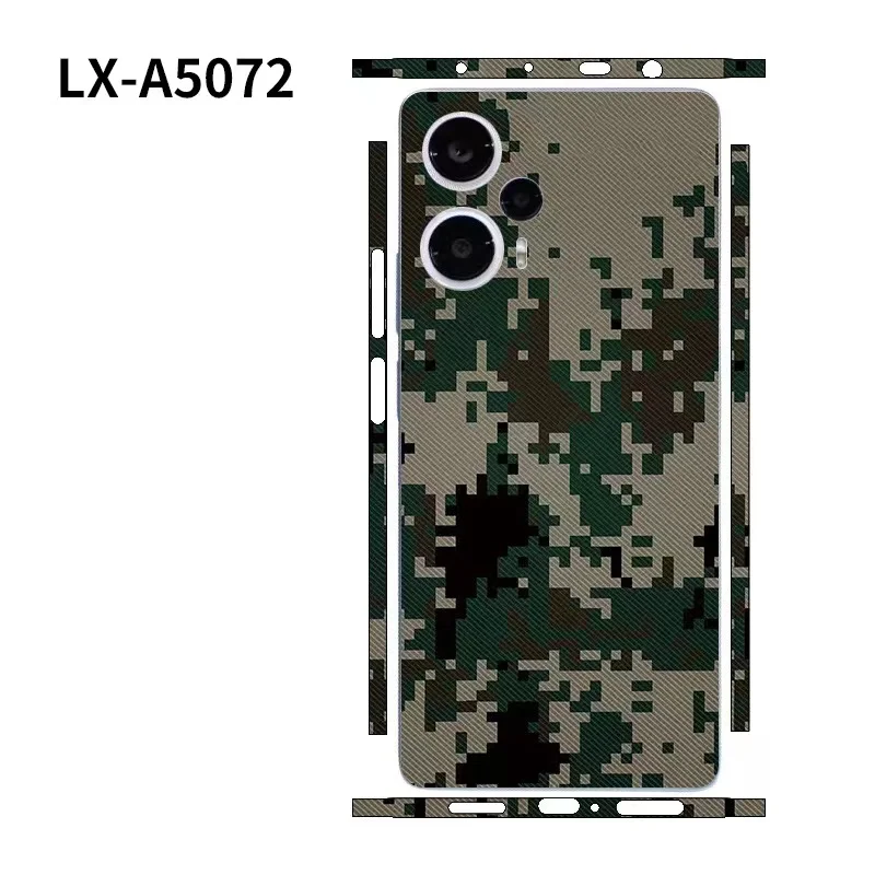 Colorful Decal Skin for Xiaomi POCO F5 Back Screen Protector Film Cover Camouflage Ultra Thin 3M Wrap Modified Sticker